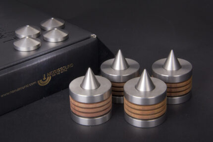 Vibration Tuning Feet Spike Wood Steel Hybrid Audiophile