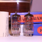 TUNGSRAM E88CC 6DJ8 RED LABEL MATCHED PAIR TUBES
