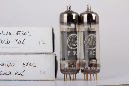 Valvo E80L - Gold Pin - One Pair Tubes