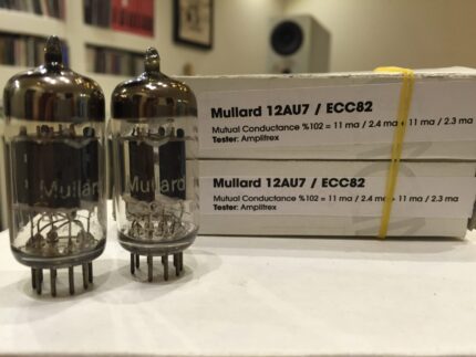 MULLARD 12AU7 - ECC82 - 6189 MATCHED PAIR NOS TUBES