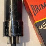 BRIMAR 6SN7 BLACK GLASS NOS UNUSED TUBE