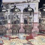 6DJ8 ECC88 6922 AMPEREX 4 MATCHED QUAD TUBES 1960s HOLLAND GRAY-PLATE GUARANTEE