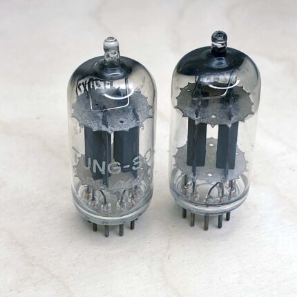 Tung-Sol 12AX7 ECC83 Angled D Getter Great Tubes Matched Pair